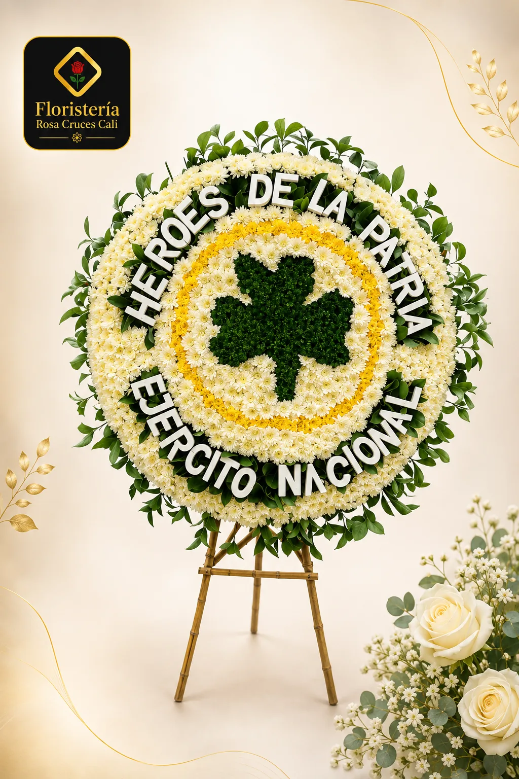 Corona fúnebre presidencial de lujo a domicilio Cali