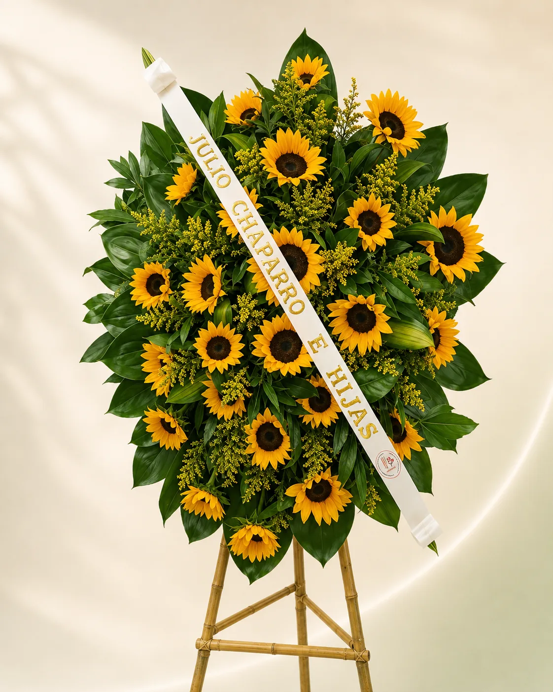 Corona fúnebre en trípode a domicilio en Cali